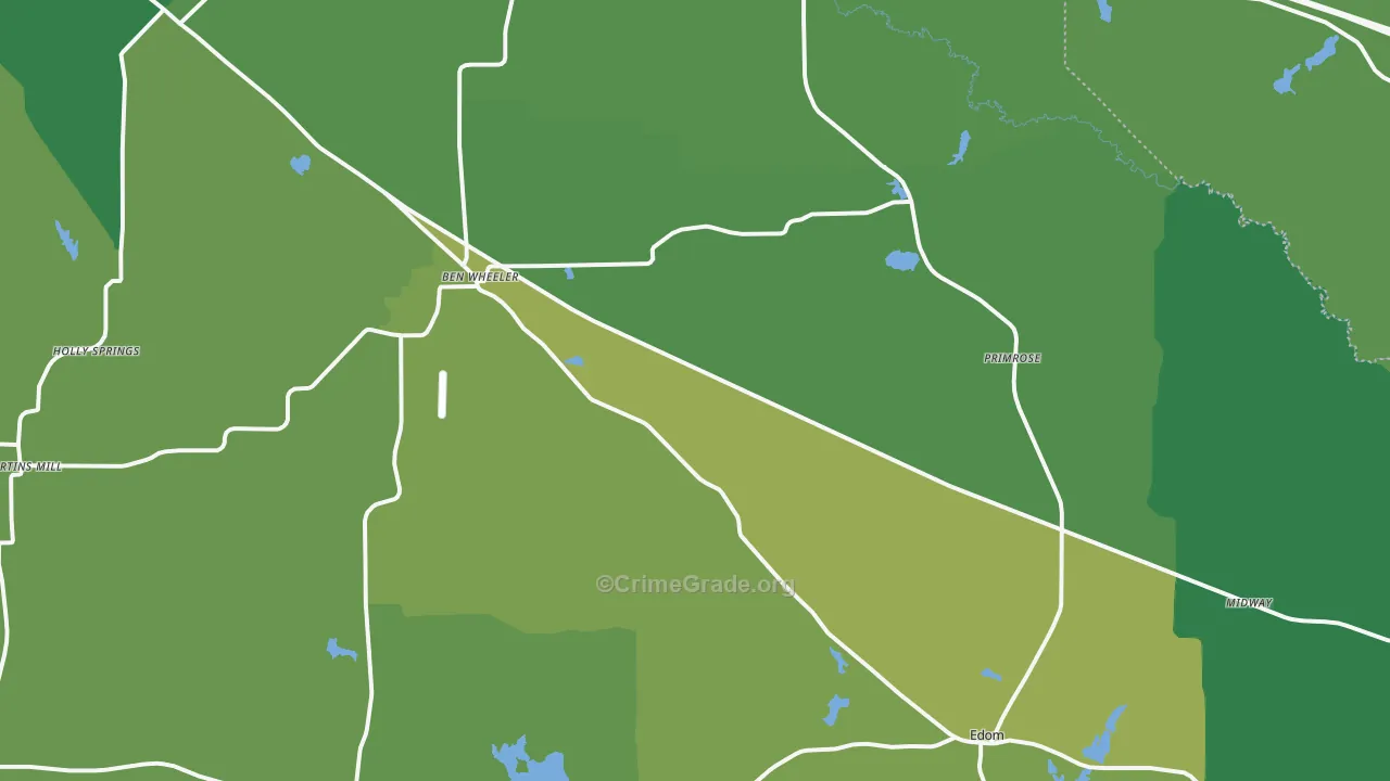Ben Wheeler, TX Map of Vehicle Theft Rates