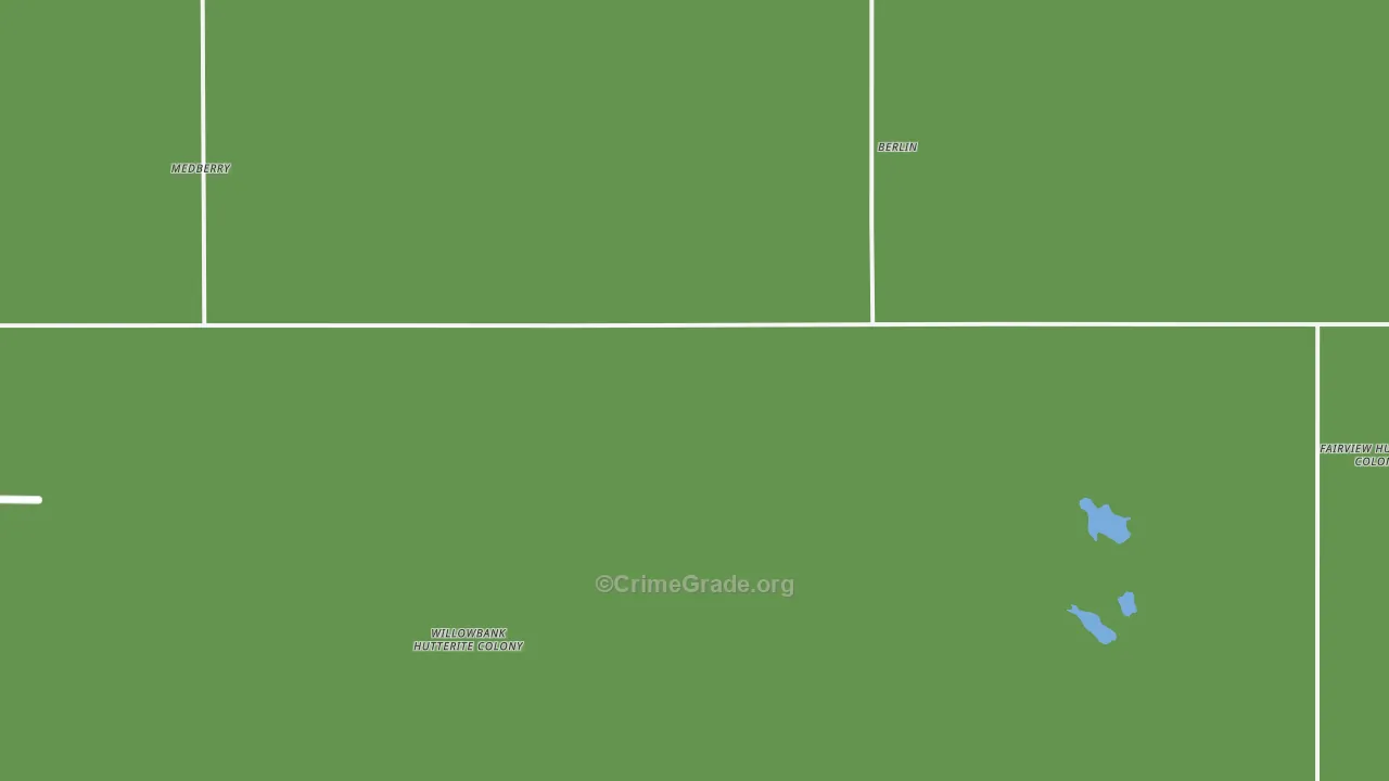 Berlin, ND Map of Vehicle Theft Rates