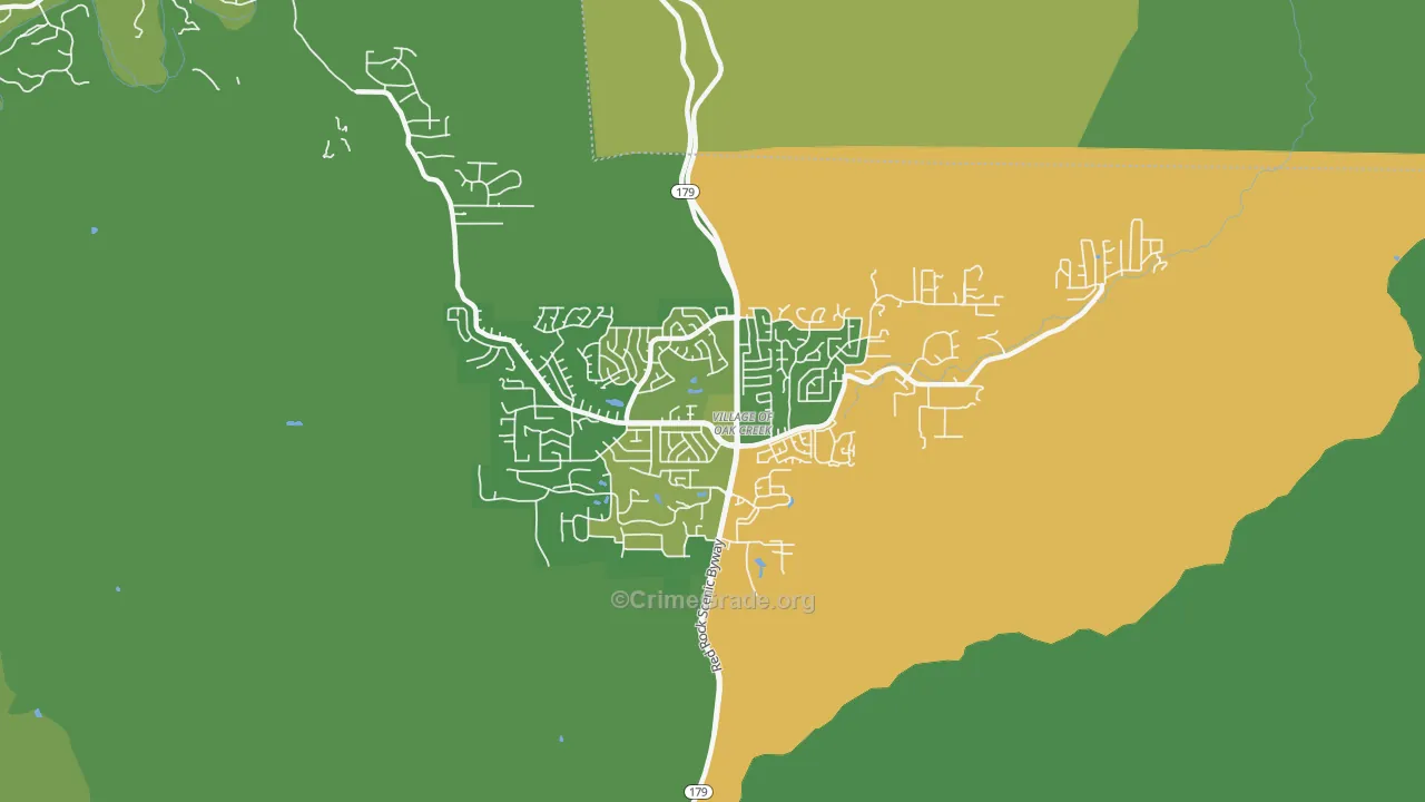 Big Park, AZ Map of Vehicle Theft Rates