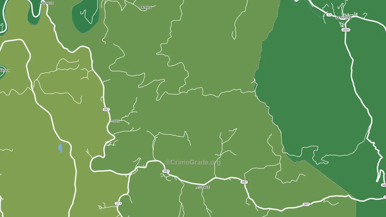 Black Snake, KY Map of Vehicle Theft Rates