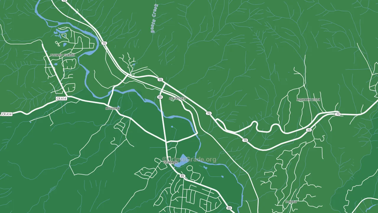 Blairsden, CA Map of Vehicle Theft Rates