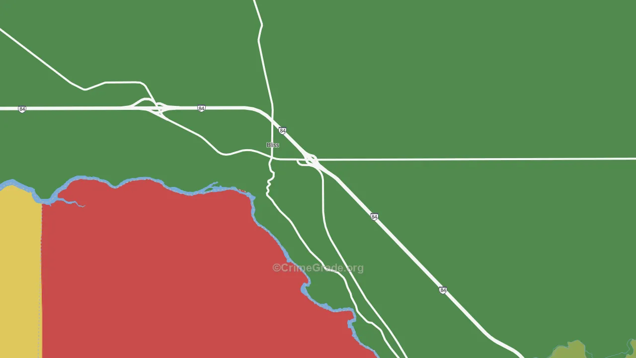 Bliss, ID Map of Vehicle Theft Rates