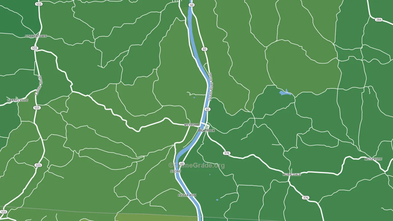 Blue Rock, OH Map of Vehicle Theft Rates