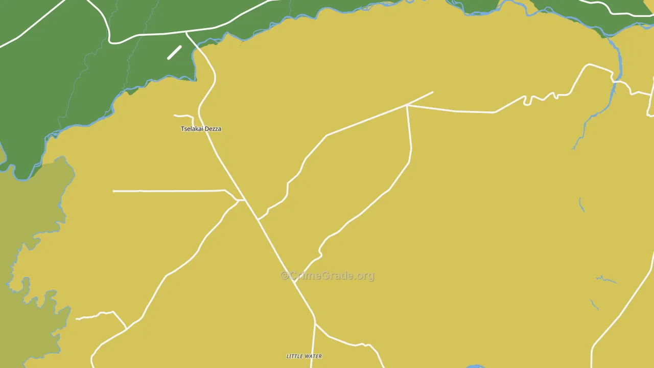 Bluff, UT Map of Vehicle Theft Rates
