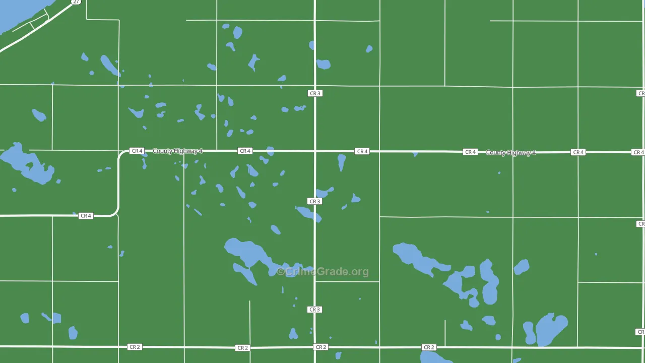 Bonanza Grove, MN Map of Vehicle Theft Rates