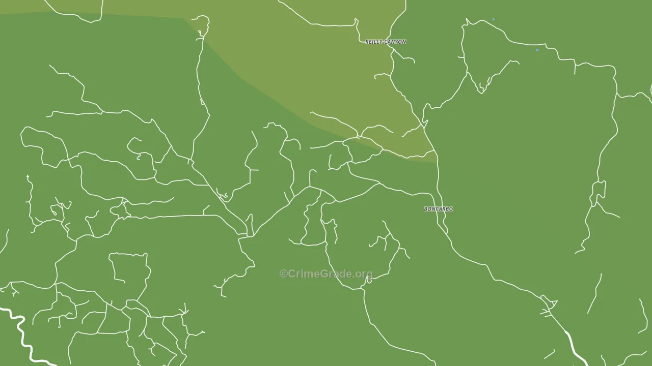 Boncarbo, CO Map of Vehicle Theft Rates