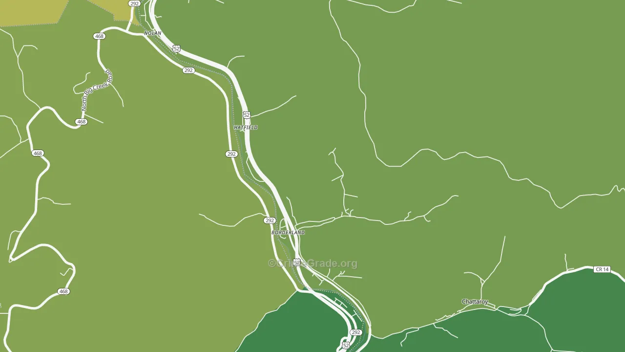 Borderland, WV Map of Vehicle Theft Rates