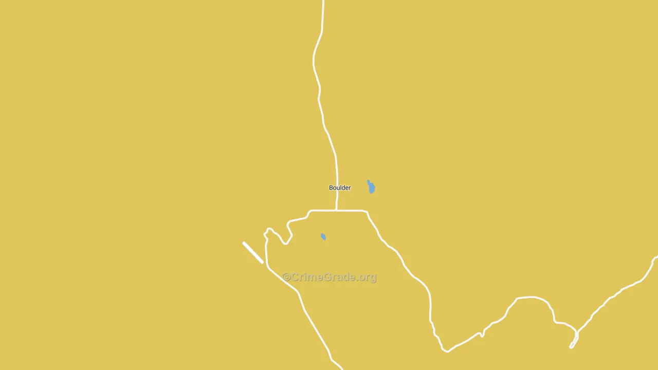 Boulder, UT Map of Vehicle Theft Rates
