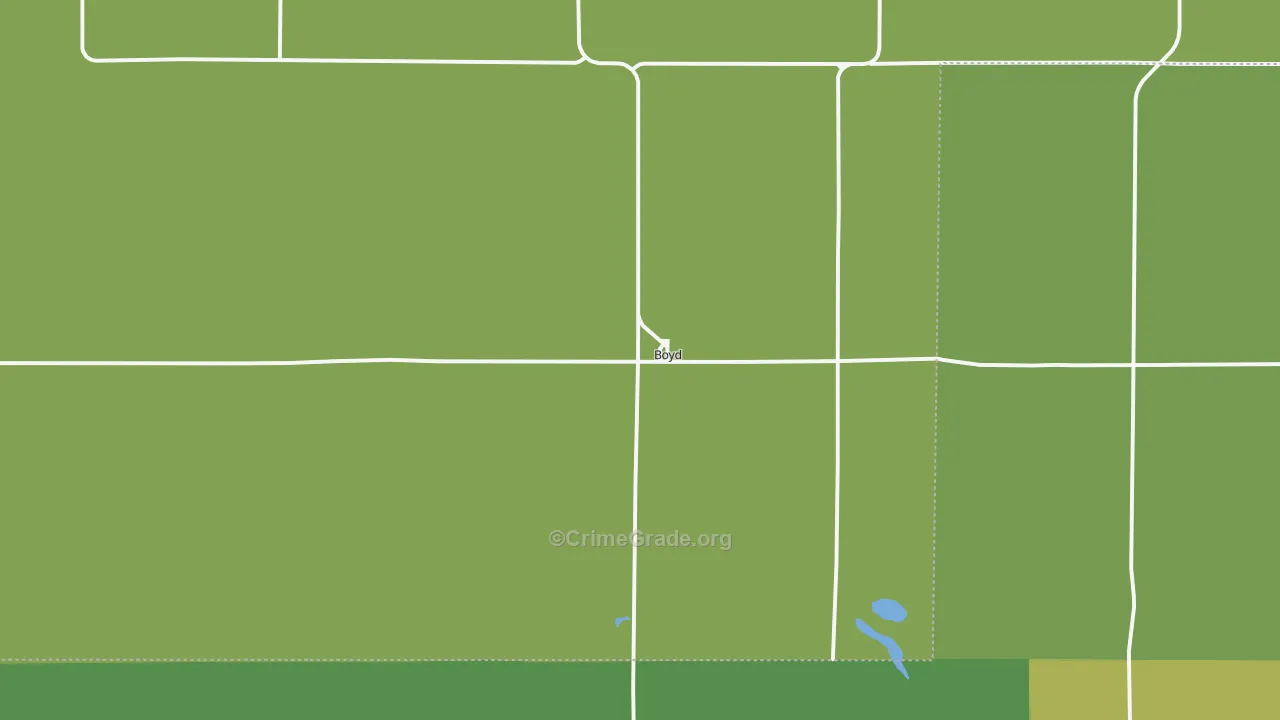Boyd, MN Map of Vehicle Theft Rates