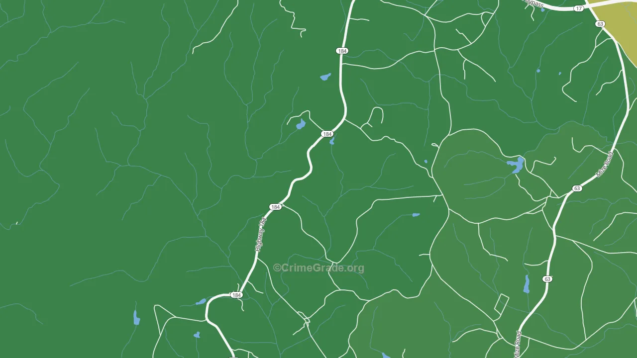 Boydville, GA Map of Vehicle Theft Rates