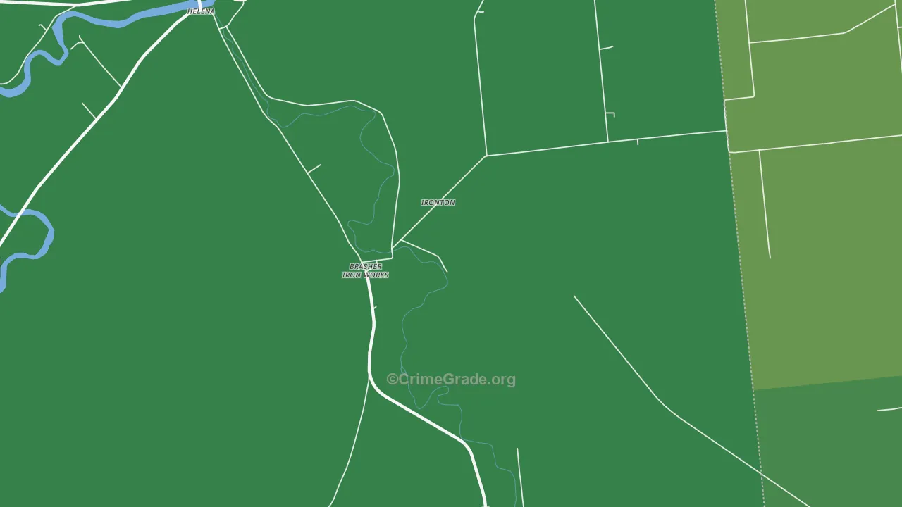 Brasher Iron Works, NY Map of Vehicle Theft Rates