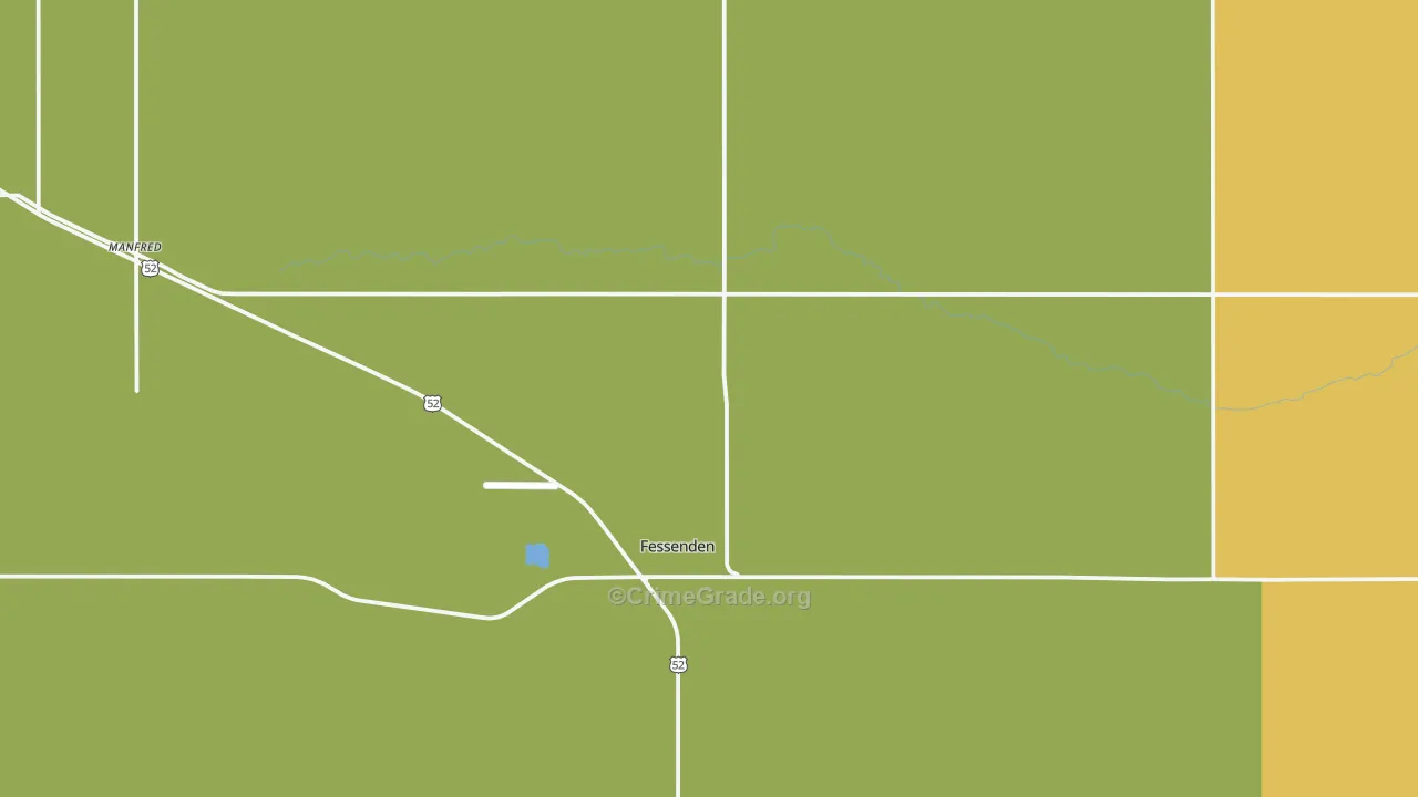 Bremen, ND Map of Vehicle Theft Rates