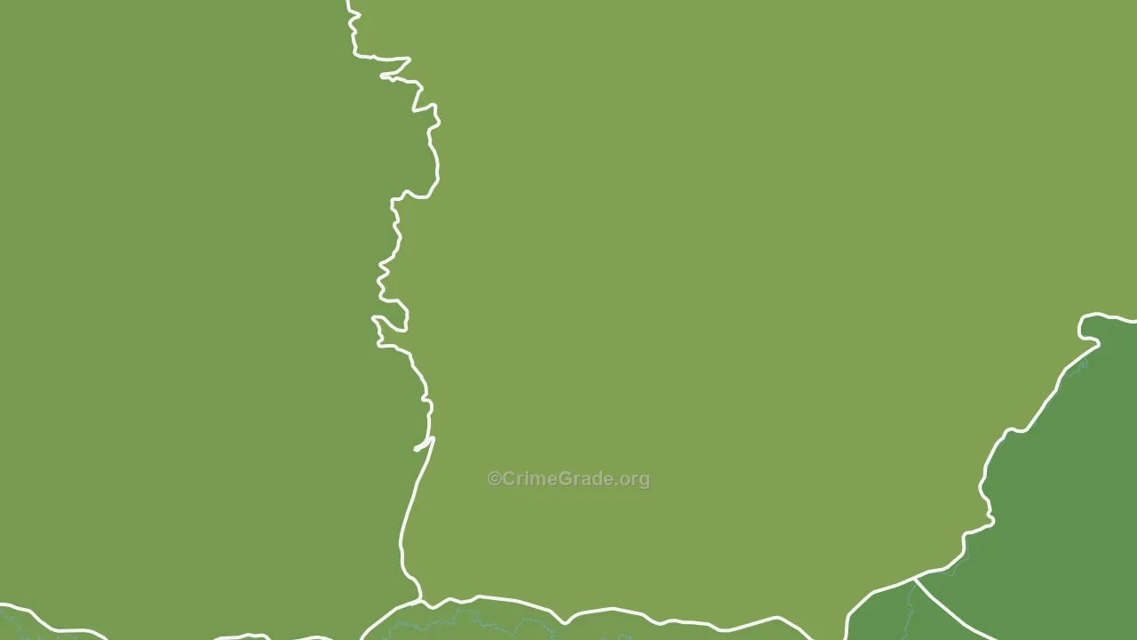 Bridgeport, OR Map of Vehicle Theft Rates