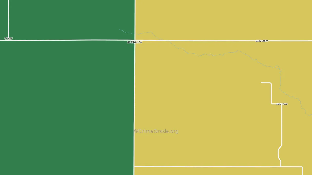 Broadview, NM Map of Vehicle Theft Rates