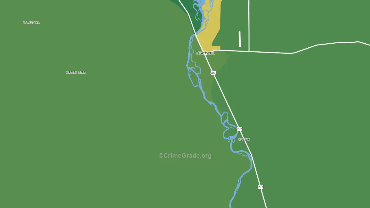 Broadwater County, MT Map of Vehicle Theft Rates