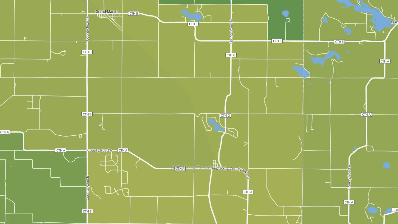 Brooks, WI Map of Vehicle Theft Rates