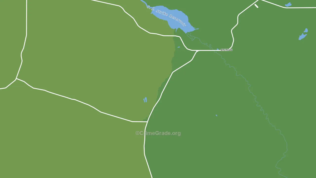Bruneau, ID Map of Vehicle Theft Rates