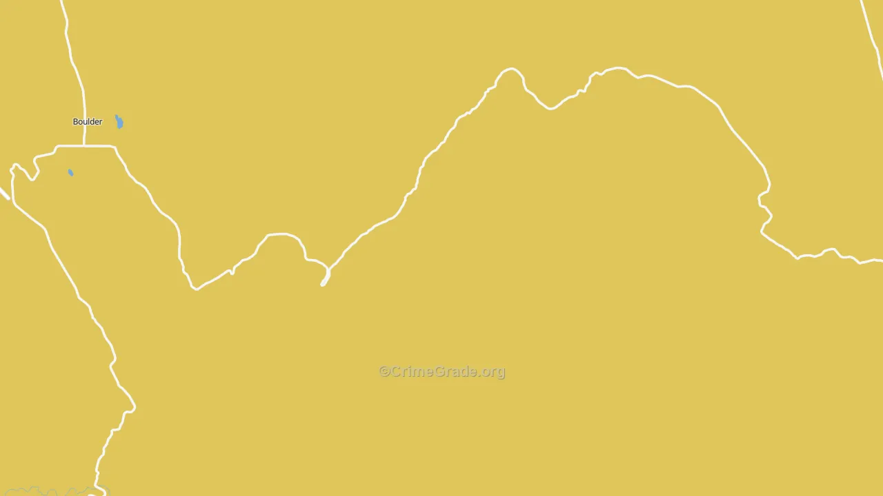 Bryce Canyon, UT Map of Vehicle Theft Rates