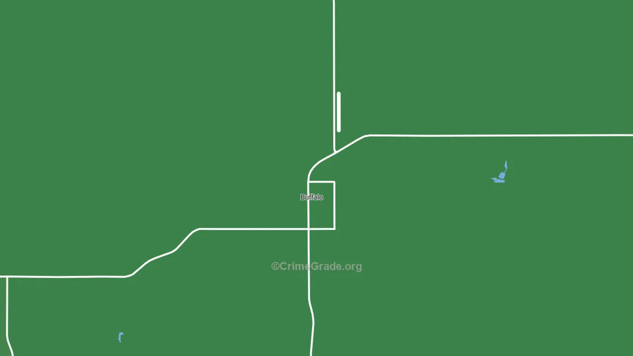 Buffalo, OK Map of Vehicle Theft Rates