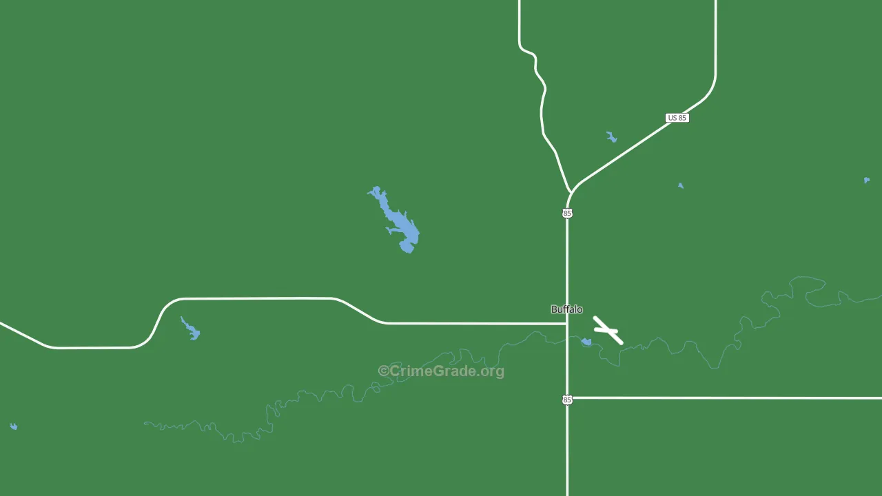 Buffalo, SD Map of Vehicle Theft Rates