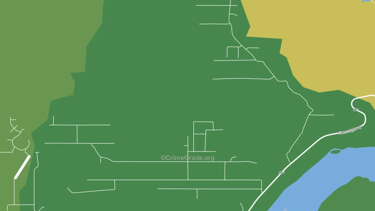 Buffalo Soapstone, AK Map of Vehicle Theft Rates
