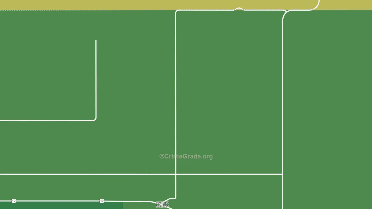Buffalo Springs, ND Map of Vehicle Theft Rates