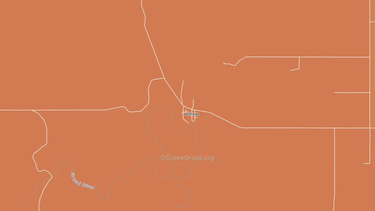 Bullhead, SD Map of Vehicle Theft Rates