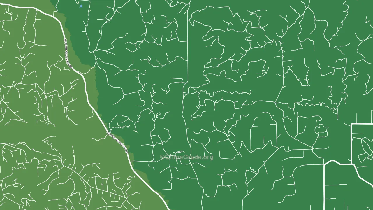 Bunker, WA Map of Vehicle Theft Rates