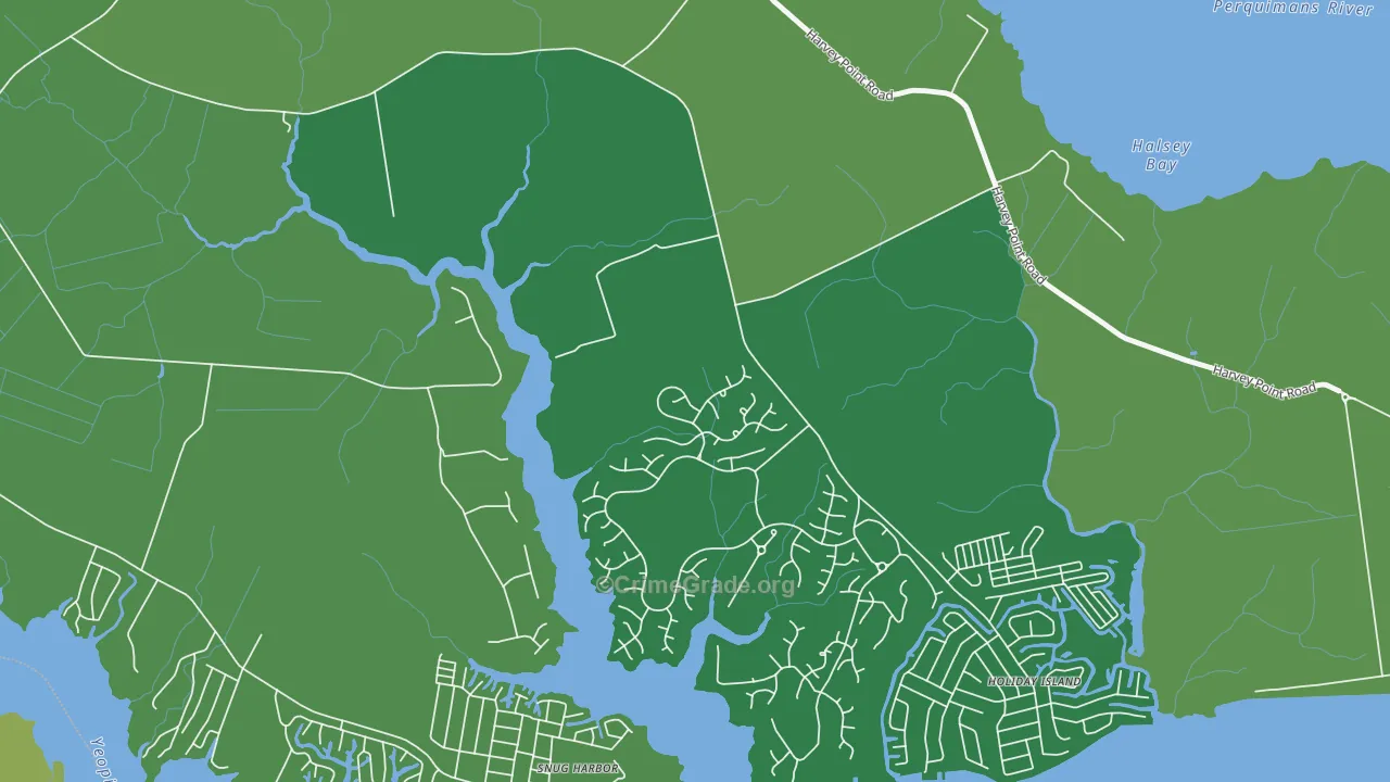 Burgess, NC Map of Vehicle Theft Rates