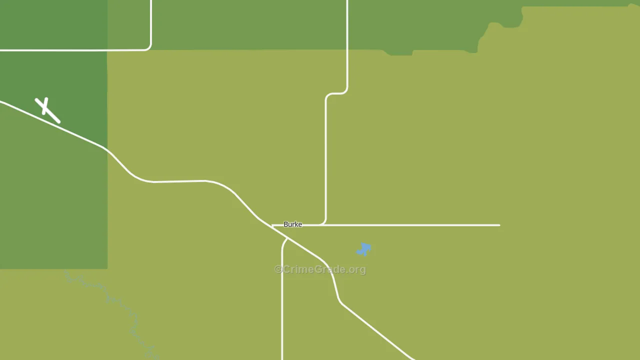 Burke, SD Map of Vehicle Theft Rates