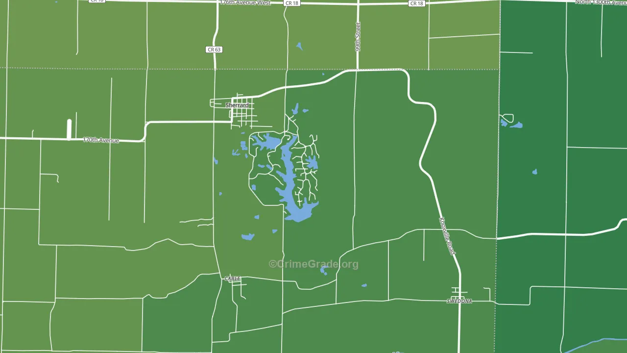 Cable, IL Map of Vehicle Theft Rates
