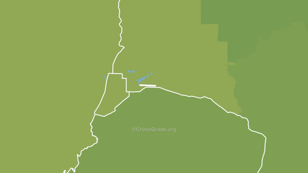 Caliente, CA Map of Vehicle Theft Rates