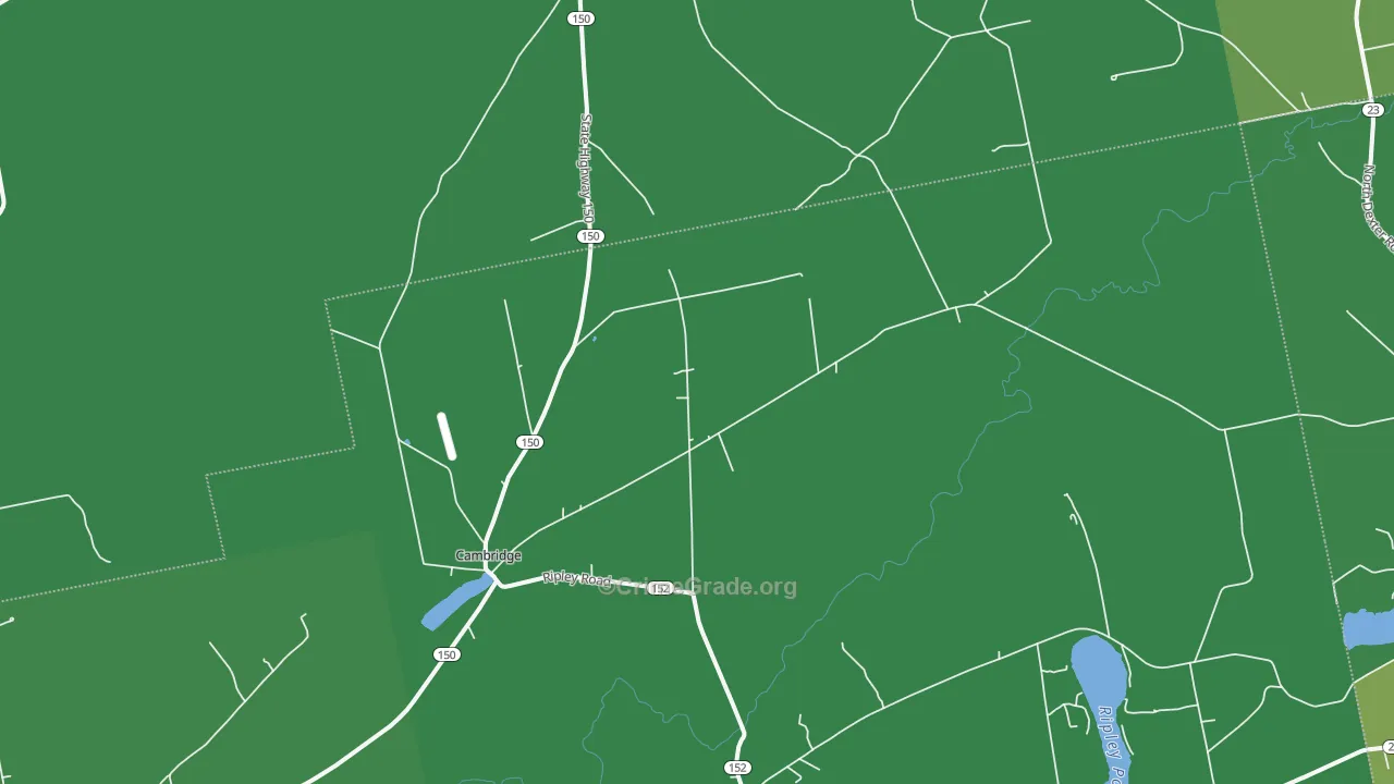Cambridge, ME Map of Vehicle Theft Rates