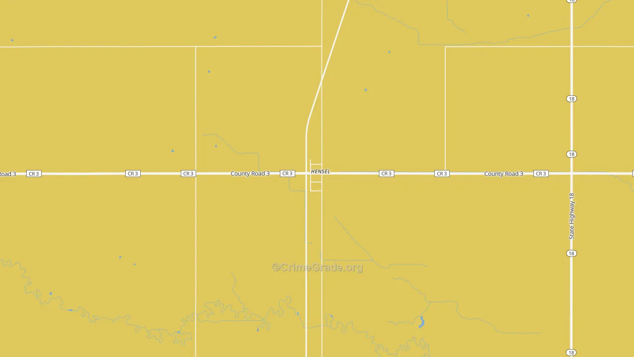 Canton City, ND Map of Vehicle Theft Rates