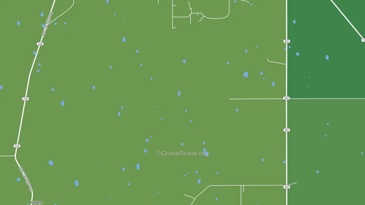 Caprock, NM Map of Vehicle Theft Rates