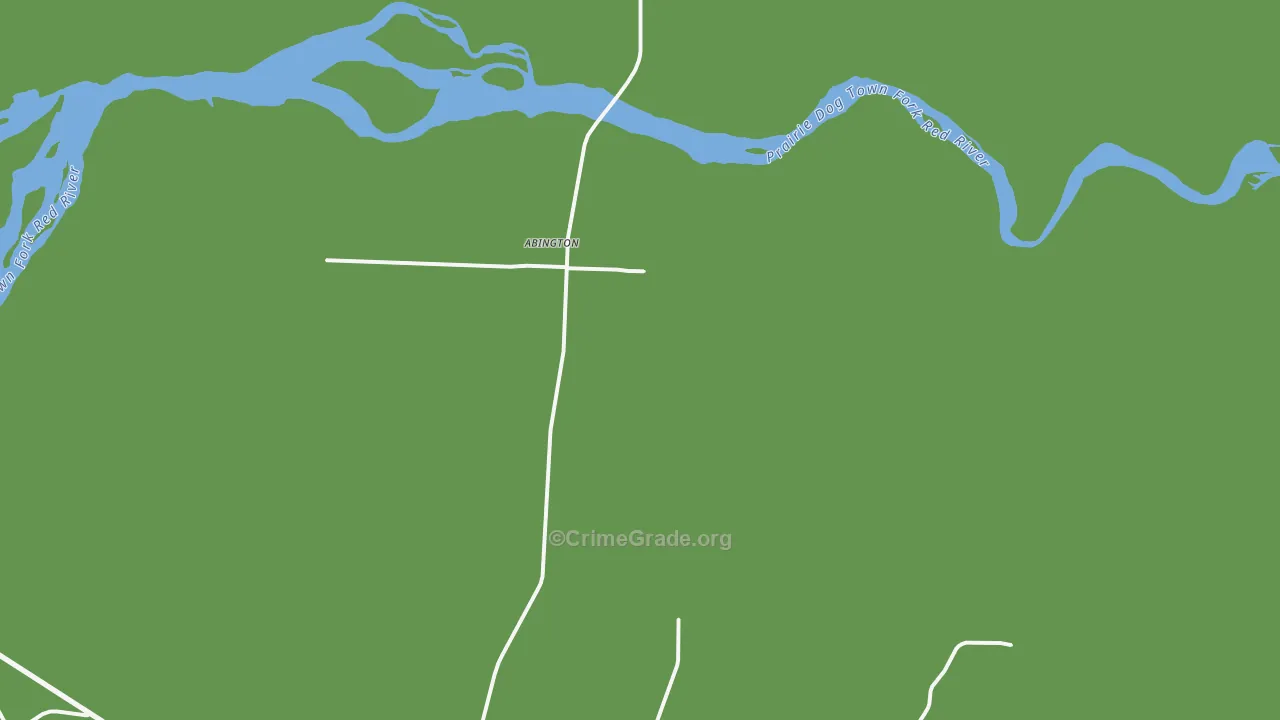 Carey, TX Map of Vehicle Theft Rates