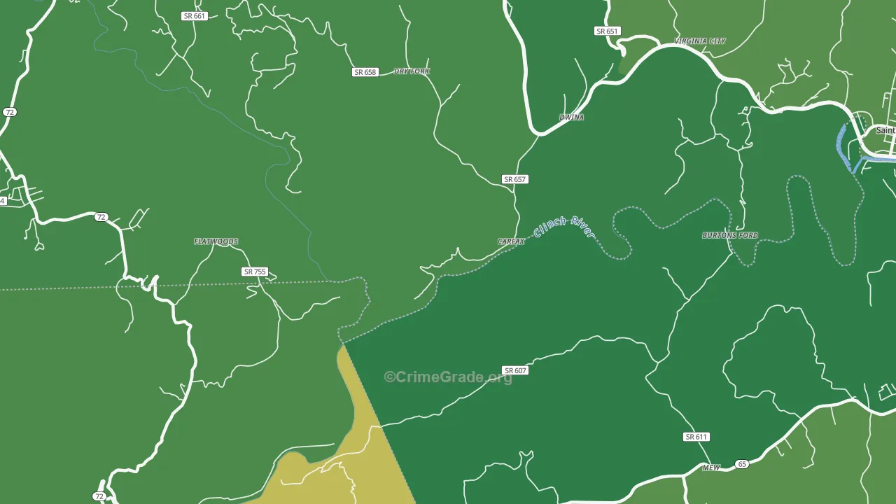 Carfax, VA Map of Vehicle Theft Rates