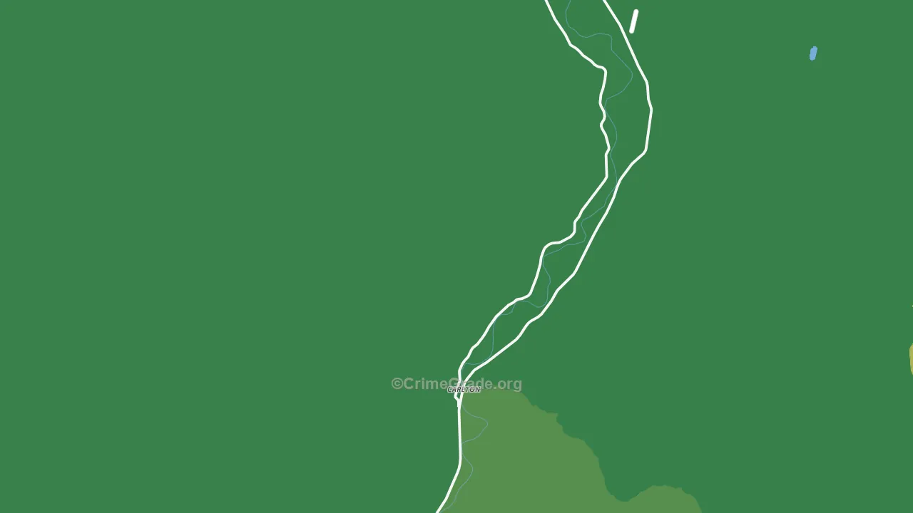 Carlton, WA Map of Vehicle Theft Rates