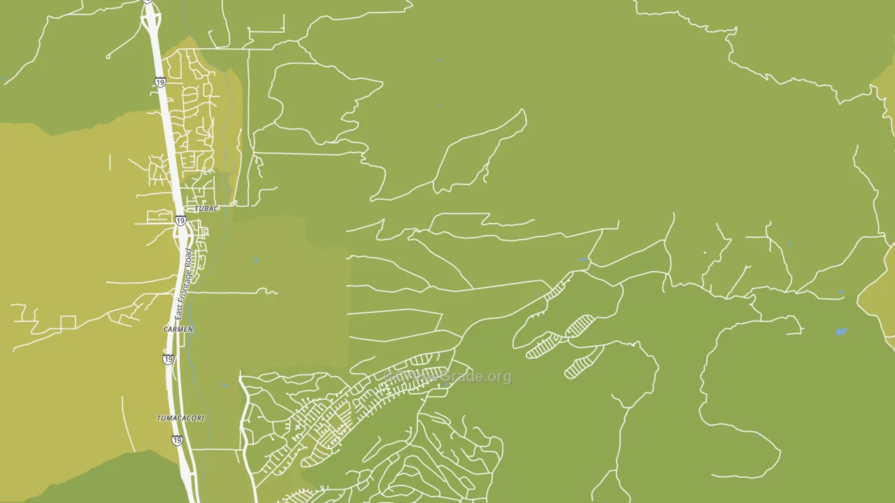 Carmen, AZ Map of Vehicle Theft Rates