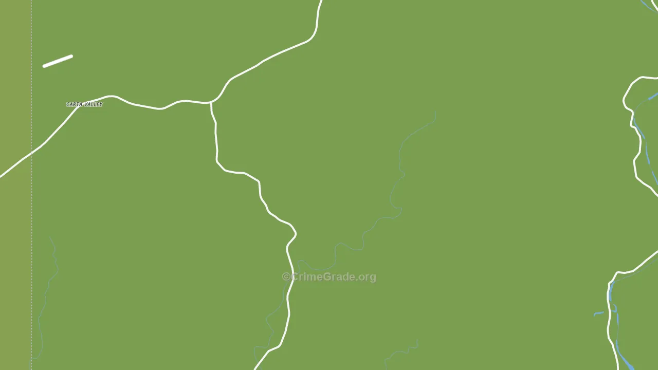 Carta Valley, TX Map of Vehicle Theft Rates