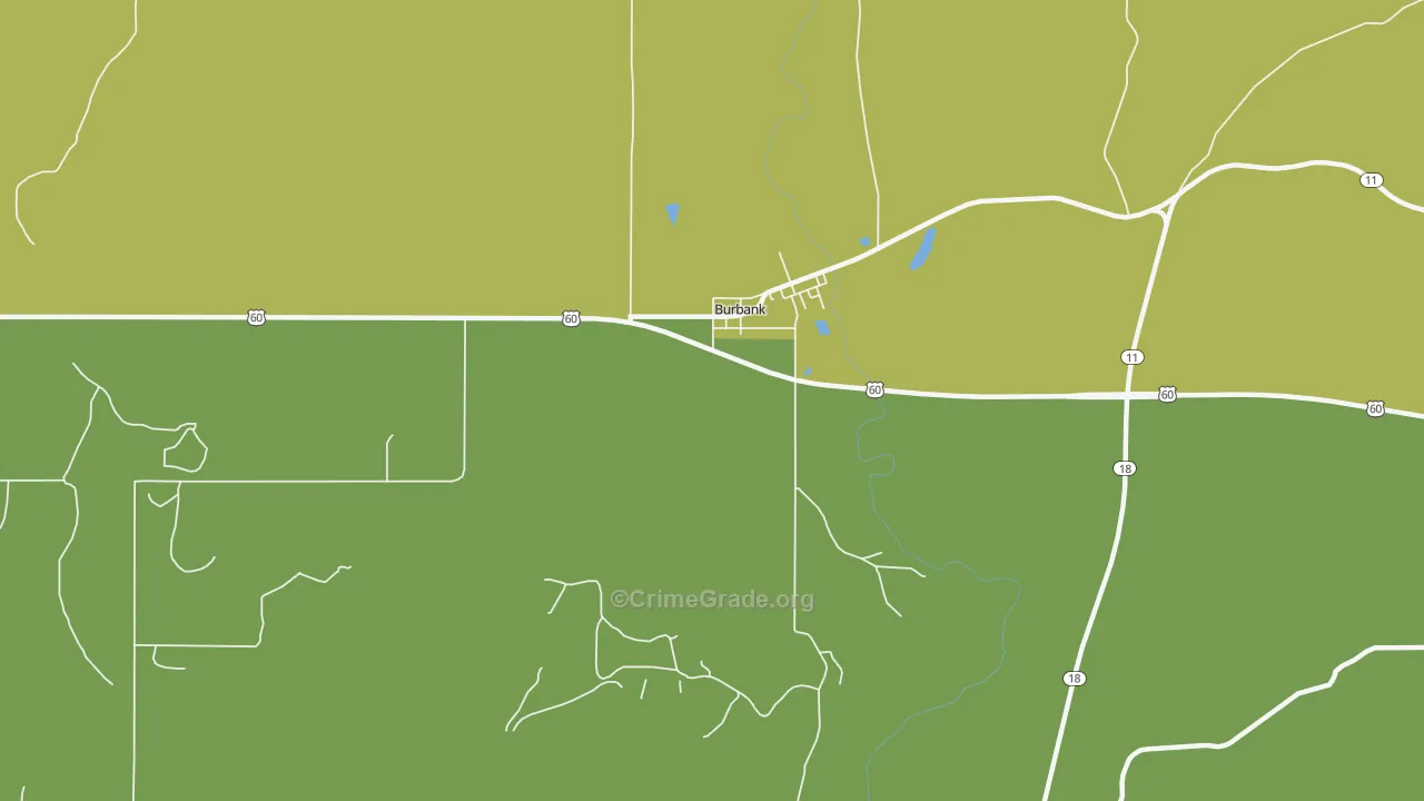 Carter Nine, OK Map of Vehicle Theft Rates