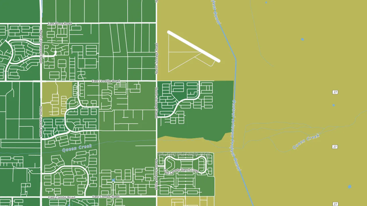 Castlegate, San Tan Valley, AZ Map of Vehicle Theft Rates