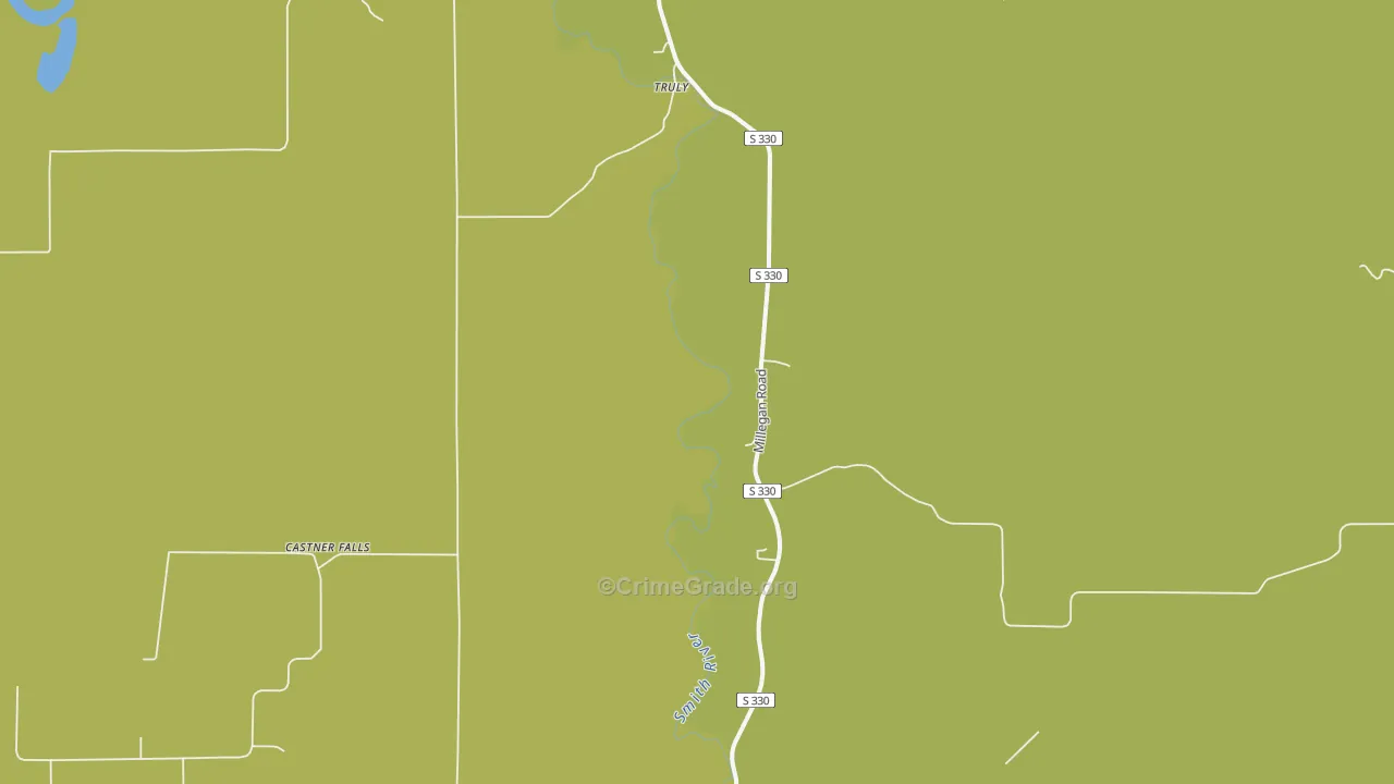 Castner Falls, MT Map of Vehicle Theft Rates