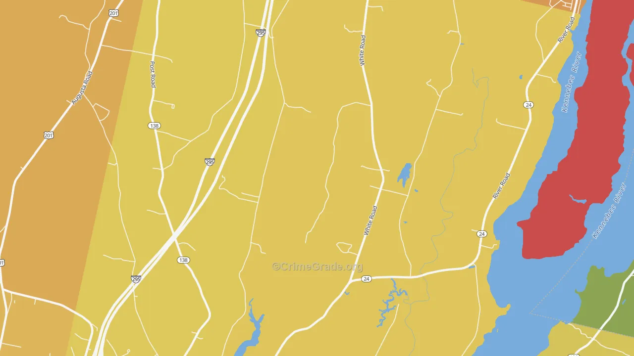 Cathance, ME Map of Vehicle Theft Rates