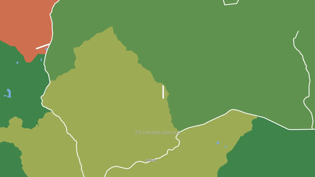 Catron County, NM Map of Vehicle Theft Rates