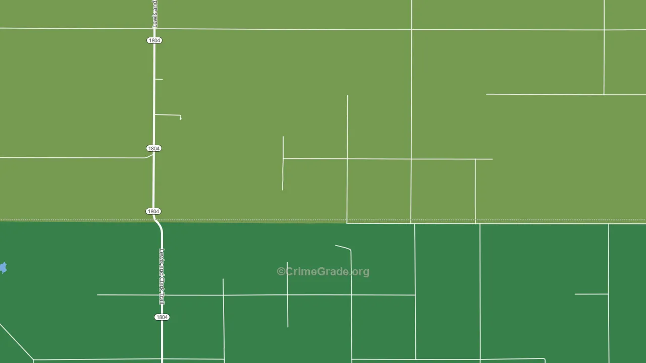 Cattron, SD Map of Vehicle Theft Rates