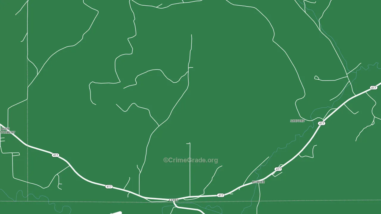 Ceres, NY Map of Vehicle Theft Rates