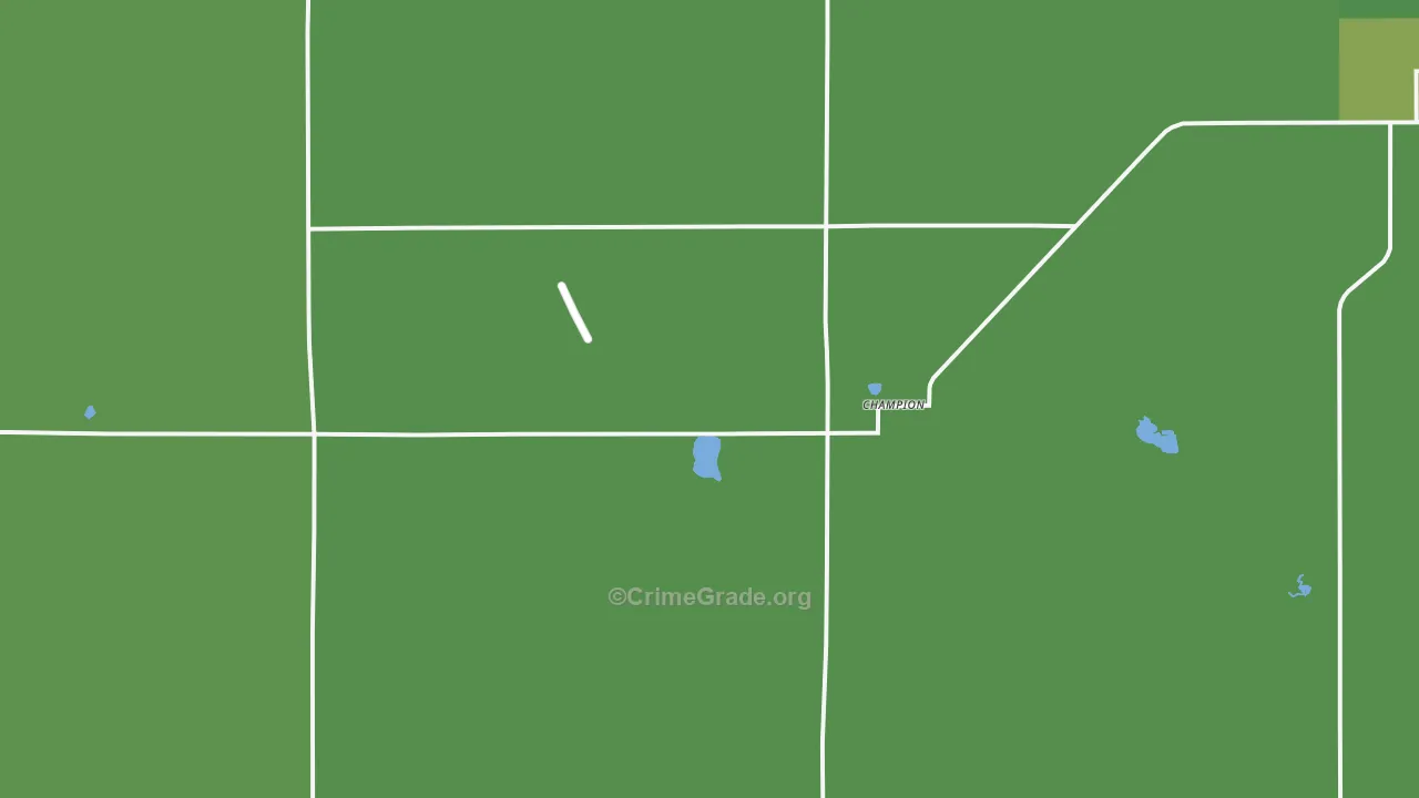 Champion, NE Map of Vehicle Theft Rates