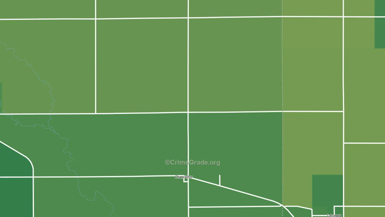 Chancellor, SD Map of Vehicle Theft Rates