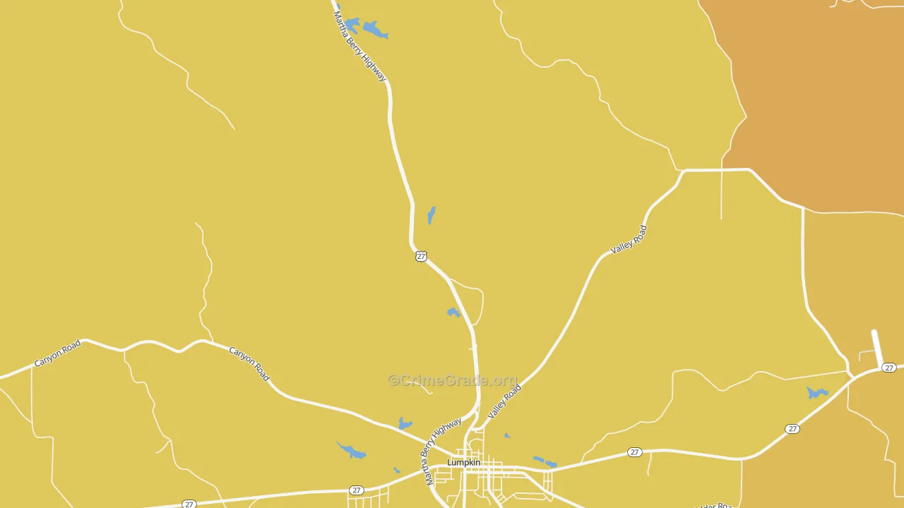 Charles, GA Map of Vehicle Theft Rates